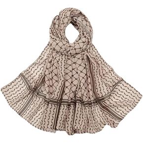 Wome Headscarf Chiffon Print Long Muslim Hijab Modest Prayer Eid Hijabs Shawl Long Djellaba Prayer Garment Ramadan