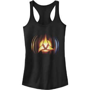 Star Trek Women's Multiple Franchise Klingon Carving Junior's Racerback Tank Top