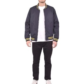 RIFLESSI Men's Slim Fit Lightweight Casual Varsity Bomber Jacket