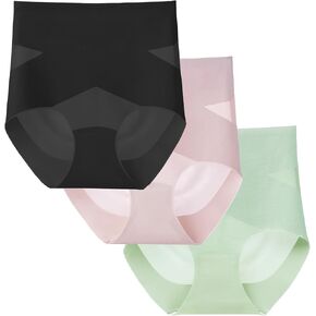 High Waist Seamless Shapewear Underwear for Women,Breathable No-Show Tummy Control Body Shaper Briefs