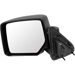 SCITOO Black Driver Side View Mirror Compatible with 2007-2014 For Jeep PATRIOT Manual Folding CH1320281 Manual adjustment Black Textured Exterior Mirror