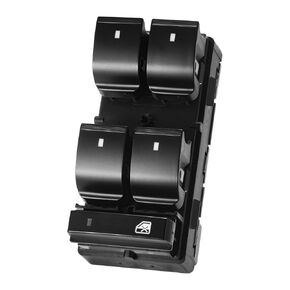 مفتاح نافذة الطاقة جانب السائق 4 قطع لـ 2007-2013 Chevy Silverado GMC Sierra 1500 2500 3500،2008-2011 Chevy HHR، 2009-2015 مجموعة أزرار التحكم في قفل النافذة 20945129 22895545