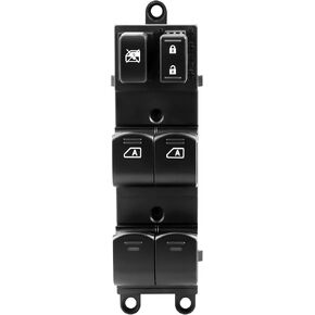 استبدال مفتاح الطاقة الرئيسي لنوافذ السائق يناسب Nissan Titan 2004-2015، Nissan Armada 2005-2007، مفتاح التحكم في النافذة الأمامية اليسرى، استبدل OE 25401-ZT10A