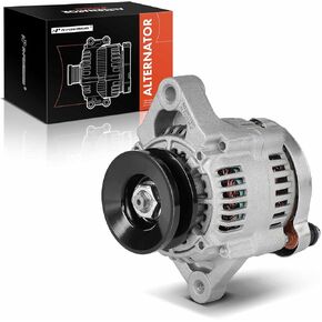 A-Premium Alternator Compatible with Kubota KX91-3, L2600DT, L2600F, L2800DT-F, L2800DT-R, L2800F-F, L2800F-R, L2800HST, L3000DT, L3000F, L3130DT-F, L3130DT-R, L3130F-F, 12V 40A 1-Groove Pulley CW