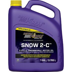 Royal Purple 04511 Snow 2-C High Performance Synthetic 2-Cycle Snowmobile Oil - 1 Gallon