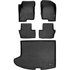MAXLINER Floor Mats 2 Rows and Cargo Liner Set Black for 2007-2017 Jeep Patriot/Compass Old Body Style