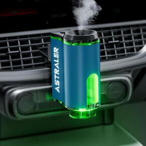 Smart Car Air Freshener Diffuser, Rechargeable Car Aroma Diffuser with 3 Essential Oils and DIY Perfume Choose, Car Fresheners Long Lasting, Leak-Proof Design, Smart Auto On/Off