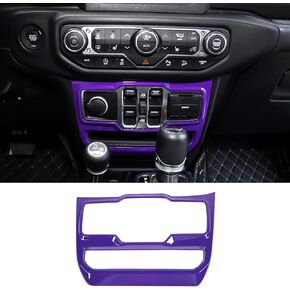 JeCar Red Carbon Fiber Center Console Window Control Panel Trim Cover for 2018-2024 Jeep Wrangler JL JLU Gladiator JT Interior Accessories