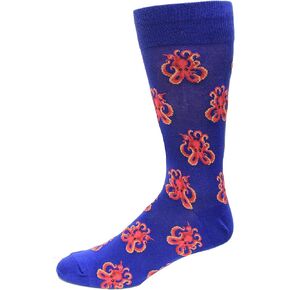 Hot Sox Octopus Socks, Dark Blue, 1 Pair, Men Shoe 6-12.5