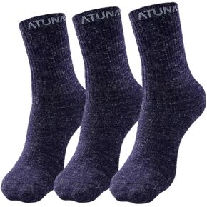 3 Pack Warm Thermal Socks for Men Women, Hiking Socks, Hunting Socks, Thick Screw Winter Boot Socks for Cold Weather