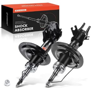 A-Premium Front Pair (2) Shock Strut Absorbers Compatible with Volvo S40 V40 2001 2002 2003 2004, Driver and Passenger Side