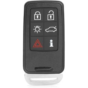 Replacement Smart Remote Car Key Fob for Volvo S60 S80 V40 V60 V70 XC60 XC70 2007-2016 KR55WK49266 902MHz ID46 Chip 6 Buttons