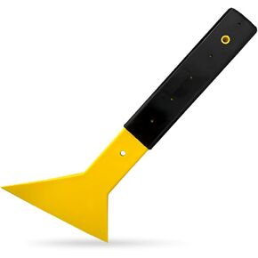 Window Tint Squeegee, Long Handle Triangle Scraper Vinyl Wrapping Tool Film Installation Applicator, Windshield Cleaning Tool for Snow Frost Ice Removal, Car Accessories