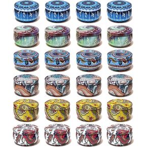 24 Pcs 2.5 OZ Candle Tins for Candle Making Empty Candle Jars with Lids Candle Jars for Making Candles Jars for Candle Making Candle Making Jars Candle Containers