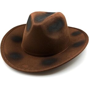 Brown Halloween Scary Killer Hat Horror Movie Evil Devil Costume Accessories