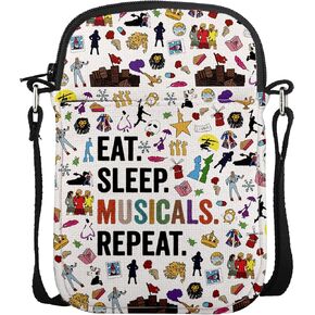 POFULL Broadway Acting Gift Musical Theatre Gift Musicals Crossbody Bag