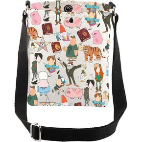 CMNIM Gravit-Falls Character Crossbody Bags Falls Journal Inspired Adjustable Shoulder Bag for Bill Ciph-r Fans Anime Gifts