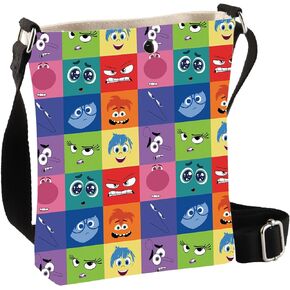 BDPWSS Inside Cartoon Movie Gift Emotions Group Gifts For Anger Fear Joy Disgust Sadness Envy Anxiety Fans Crossbody Bag