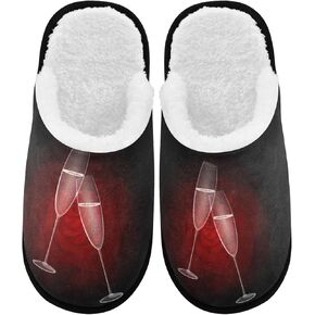 visesunny Two Champagne Cozy Fuzzy Mens Womens Memory Foam House Slippers Plush Fleece Indoor Outdoor Slipper