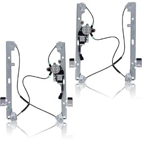 Power Window Regulator with Motor Assembly 741-644 Front Driver Side and 741-645 Passenger Side 1999-2006 Compatible with Select Cadillac Escalade/Chevy Avalanche Silverado Tahoe/GMC Sierra Yukon