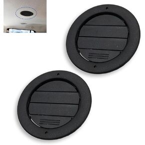 2 PCS Automotive Air Conditioner Vent, Rear Ceiling Air Conditioner Ventilation Louver Grille, Automotive Replacement Parts, FL1Z-19893-AH for Ford Lincoln (Black)