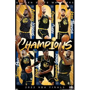 Trends International NBA Golden State Warriors - 2022 Commemorative Finals Champions Wall Poster, 22.37" x 34.00", Unframed Version