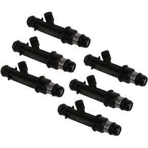 Fuel Injectors ECCPP 6pcs 4 Holes Fuel Injector Kit 171146145 fit for 05-07 for Buick for Rainier, 04-07 for Chevrolet for Colorado, 05-07 for GMC for Envoy, 06-07 for Hummer for H3