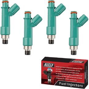 Set of 4 Fuel Injectors 23209-28080 FJ758 Replacement Compatible with Toyota Corolla Camry Rav4 Solara Scion tC 2.4L - Replaces 23250-0H060 23250-28080 800-1735N