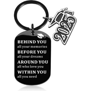 Vday Graduation Gift for Teen Boys, Class of 2025 Graduation Gifts for College Girls, Inspirational Gifts for Women Men, Black Keychain, Senior Gifts for Girls 2025, Sweet 16 Gifts for Girls Young Men