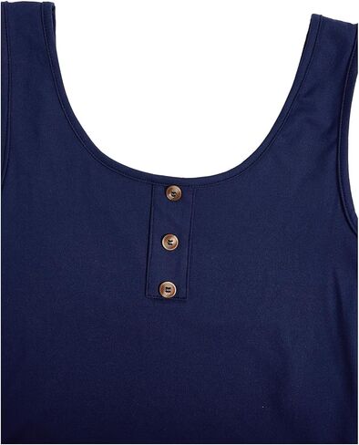 SOLY HUX Women's Pajama Sets 2 Piece Lounge Sets Button Tank Top and Plaid Shorts Sleepwear in Kuwait