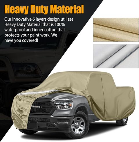 Waterproof Car Covers Replace for 2004-2024 Toyota Prius, Multilayer Heavy Duty with Cotton Liner All Weather Custom-fit Car Cover with Zipper Door, Windproof Bands for Snow Rain Dust Protection in Kuwait