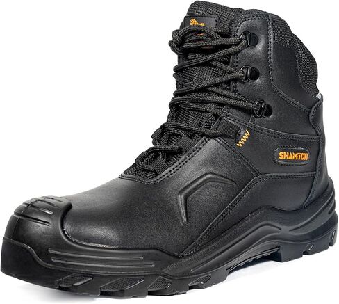 Work Boots for Men Composite Toe Waterproof Slip Resistant leather Comfortable Industrial Construction Safety Boots in Saudi Arabia