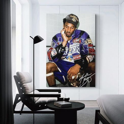 kobe bryant poster Inspirational Poster (Unframe:12x18inch) Canvas Wall Art, Mentality Quote Print, Basketball Player Sports Home Decor, Motivational Artwork for Living Room Bedroom Gaming Room in Saudi Arabia