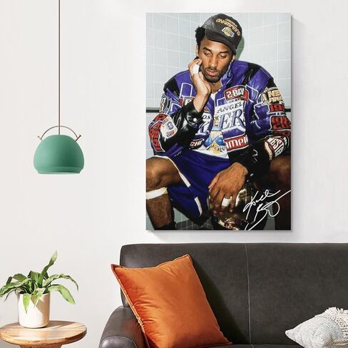 kobe bryant poster Inspirational Poster (Unframe:12x18inch) Canvas Wall Art, Mentality Quote Print, Basketball Player Sports Home Decor, Motivational Artwork for Living Room Bedroom Gaming Room in Saudi Arabia