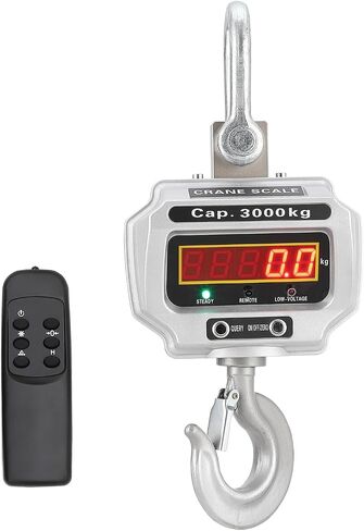مقياس الرافعة الصناعية الثقيلة، مقياس الرافعة 11000 رطل/5T مع شاشة LED وجهاز التحكم عن بعد، دقة عالية للبناء، المصنع، المزارع، علبة من الألومنيوم المصبوب، قابلة لإعادة الشحن in Saudi Arabia