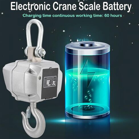 مقياس الرافعة الصناعية الثقيلة، مقياس الرافعة 11000 رطل/5T مع شاشة LED وجهاز التحكم عن بعد، دقة عالية للبناء، المصنع، المزارع، علبة من الألومنيوم المصبوب، قابلة لإعادة الشحن in Saudi Arabia