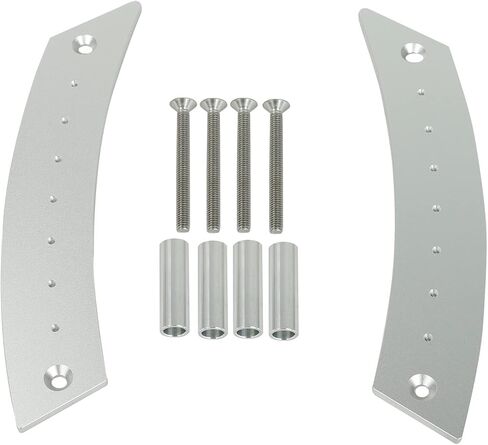 Door Panel Pull Handle Set Compatible with Beetle 1998-2010 Aircraft Grade Aluminium Silver 2 Handles with 4 Screws in Kuwait
