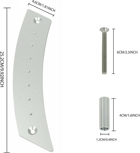 Door Panel Pull Handle Set Compatible with Beetle 1998-2010 Aircraft Grade Aluminium Silver 2 Handles with 4 Screws in Kuwait