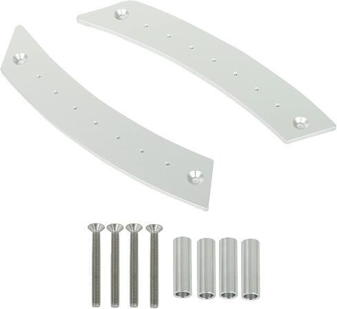 Door Panel Pull Handle Set Compatible with Beetle 1998-2010 Aircraft Grade Aluminium Silver 2 Handles with 4 Screws in Kuwait