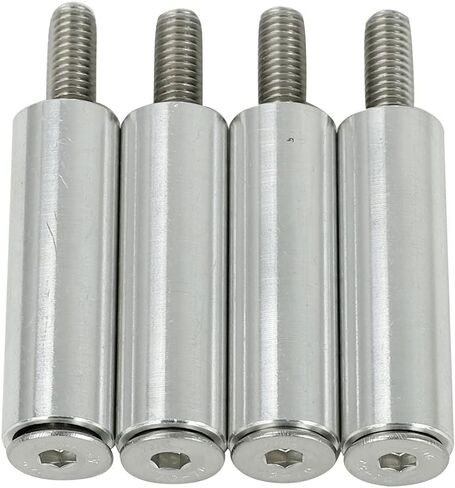 Door Panel Pull Handle Set Compatible with Beetle 1998-2010 Aircraft Grade Aluminium Silver 2 Handles with 4 Screws in Kuwait