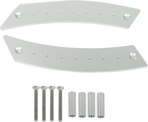 Door Panel Pull Handle Set Compatible with Beetle 1998-2010 Aircraft Grade Aluminium Silver 2 Handles with 4 Screws in Kuwait