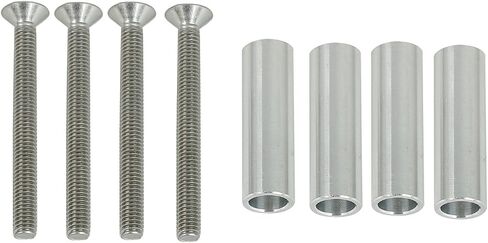Door Panel Pull Handle Set Compatible with Beetle 1998-2010 Aircraft Grade Aluminium Silver 2 Handles with 4 Screws in Kuwait