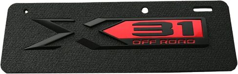 SSDD X31 Off Road Emblem 3D Side Badge Sticker Replacement for 2019-2022 GMC Sierra GM 84682662 (Chrome/Red) (CH-X 31-1) in Saudi Arabia