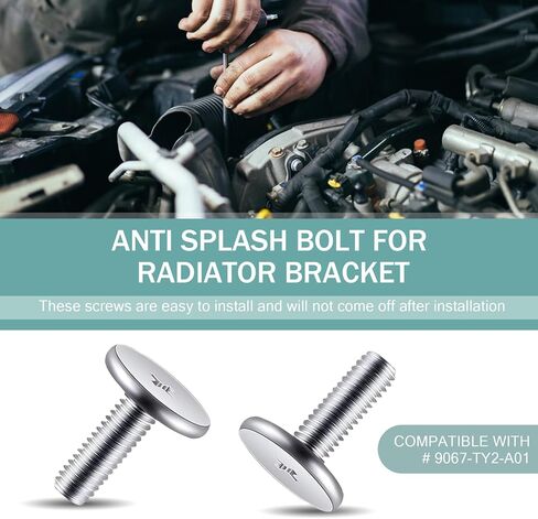 14 PCS Car Engine Cover Lower Pin Screw, OEM 90674-TY2-A01 90105-TBA-A00 Replacement Parts, Engine Splash Shield Bolt Fastener Clamp, Compatible with Honda Accord Civic CRV (Silver & Black) in Saudi Arabia
