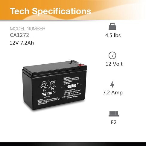 Casil 12V 8Ah Replacement Battery Compatible with APC Back-UPS ES BE550G 2 Pack (I) in Saudi Arabia