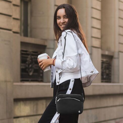 MAMONA Small Crossbody Bags for Women Zipper Fanny Pack Nylon Belt Bag with Adjustable Strap Water Repellent Waist Packs in Saudi Arabia