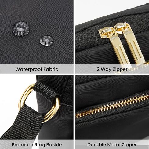 MAMONA Small Crossbody Bags for Women Zipper Fanny Pack Nylon Belt Bag with Adjustable Strap Water Repellent Waist Packs in Saudi Arabia