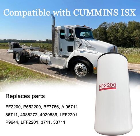 استبدال فلتر الوقود iFJF FF2200 Spin-On لشاحنة Cummins ISX Freightliner International PACCAR لاستبدال P552200 4088272 4920586 in Kuwait
