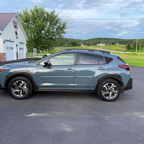 2pcs for 2024 Sub@ru CrossTrek XV Rear Side Window American Flag Decal, Matte Black USA Flag Decal Sticker, Patriotic Decal for Car in Kuwait