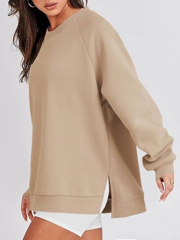 سترة صوف نسائية من LYANER سترة كبيرة الحجم ذات فتحة علوية ملابس خريف وشتاء 2024 in Kuwait